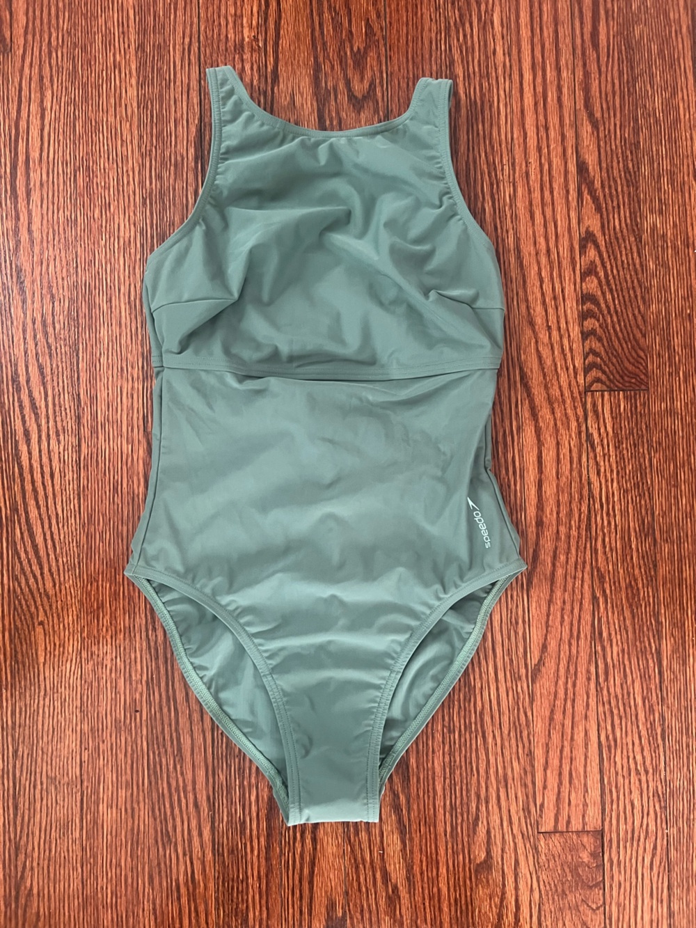 Speedo Women’s Sage Green One-Piece Swimsuit